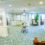Spacious common area at Allerton House in Hingham