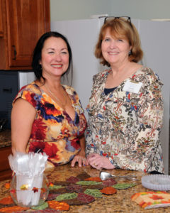 Kim Vallatini, director of resident services and Laurie Tranchell, director of the memory care program, attended the recent holiday networking event at Allerton House Hingham