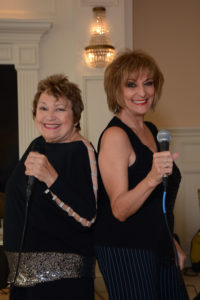 Vocalists Carol O’Shaughnessy and Diane Ellis are ready to sing