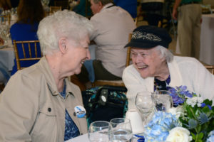 Allerton House residents laughing at the Welch Senio Living Assisted Living Week Luncheon