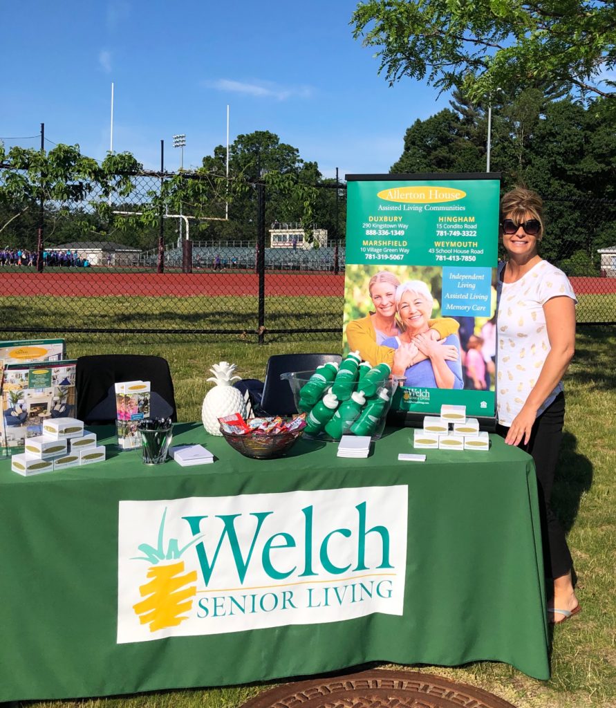 Welch Senior Living display at the ball field