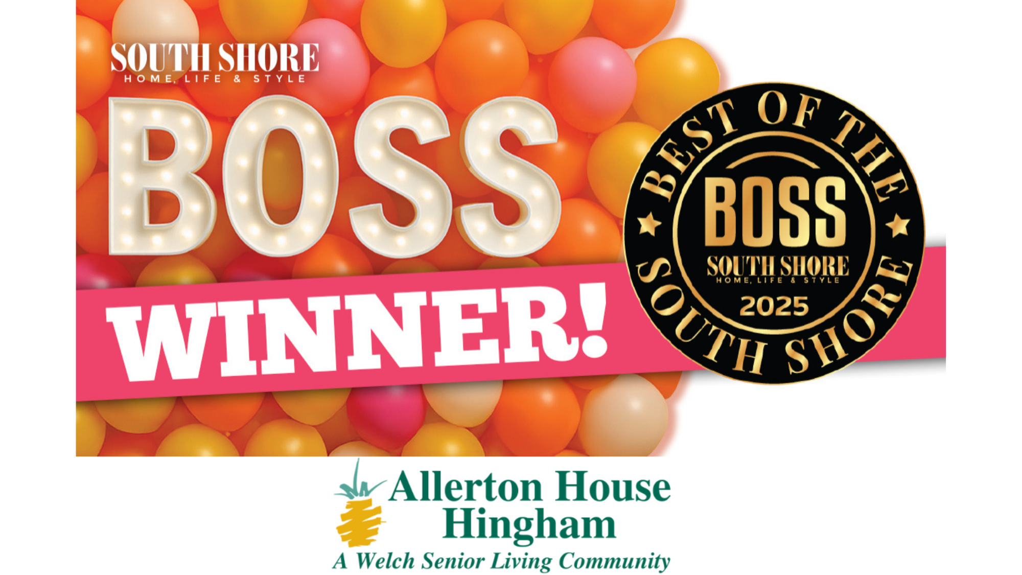 Allerton House Hingham Wins 2025 BOSS Award for Best Senior Living Community