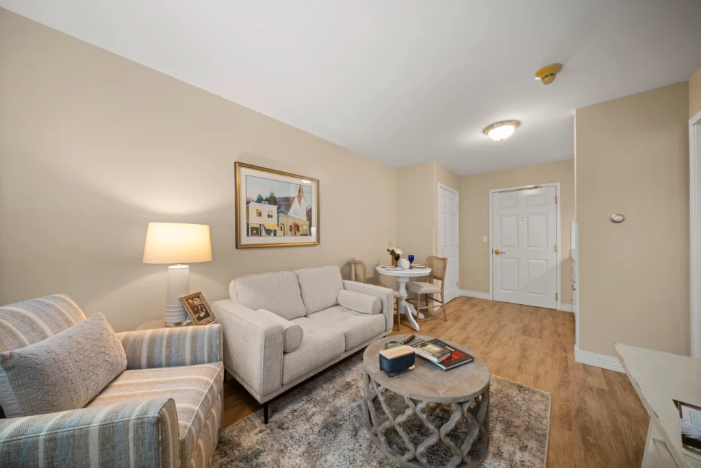 Allerton House Hingham apartment living room